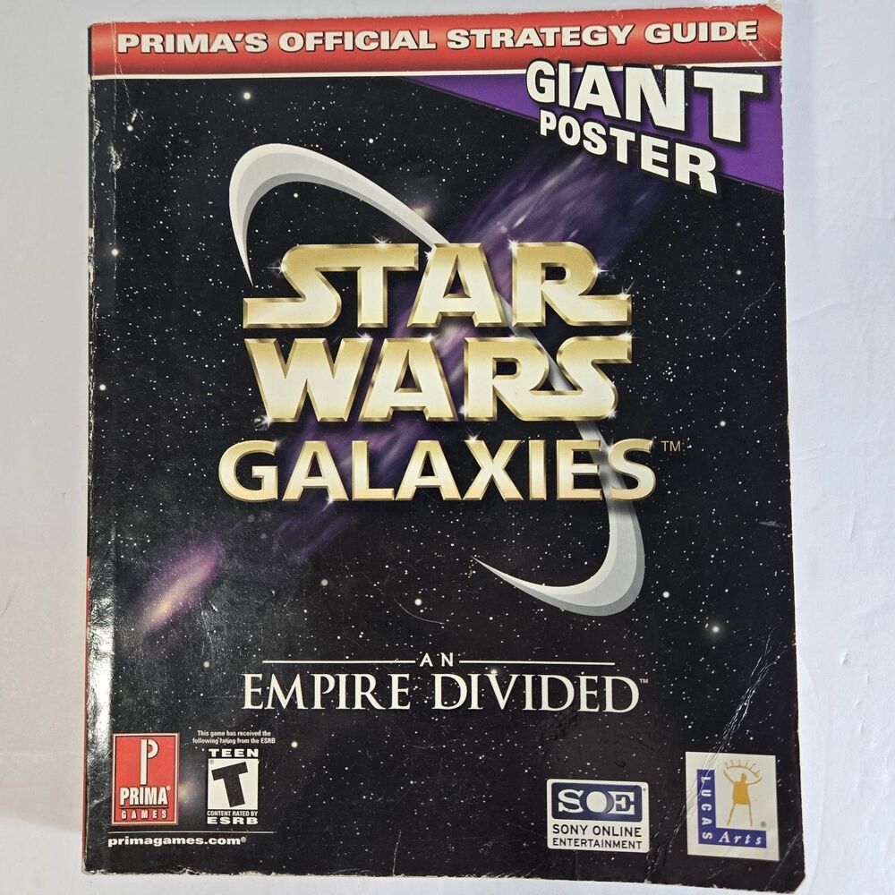 Star Wars Galaxies An Empire Divided Official Strategy Guide NO Poster